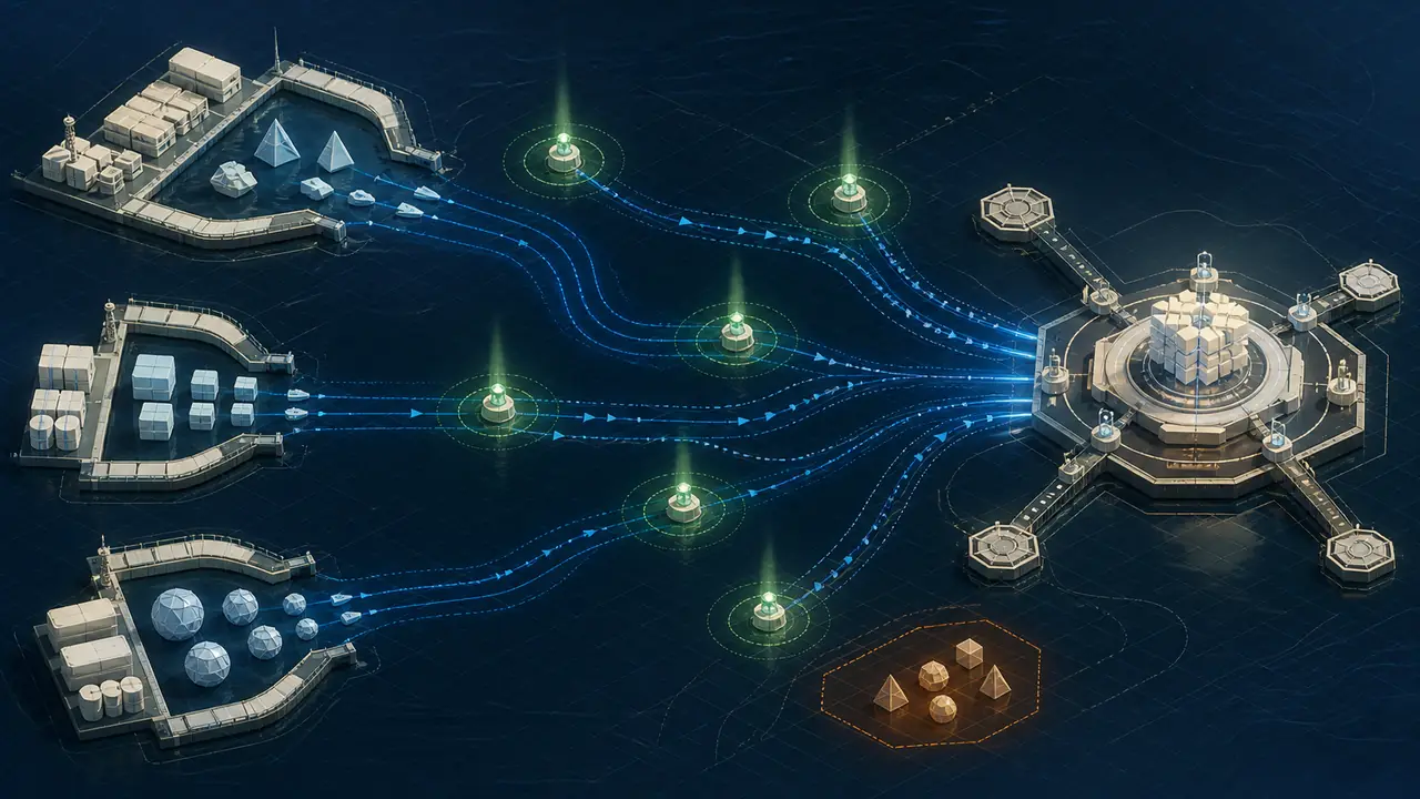Staged groups navigating dependency channels toward a target platform