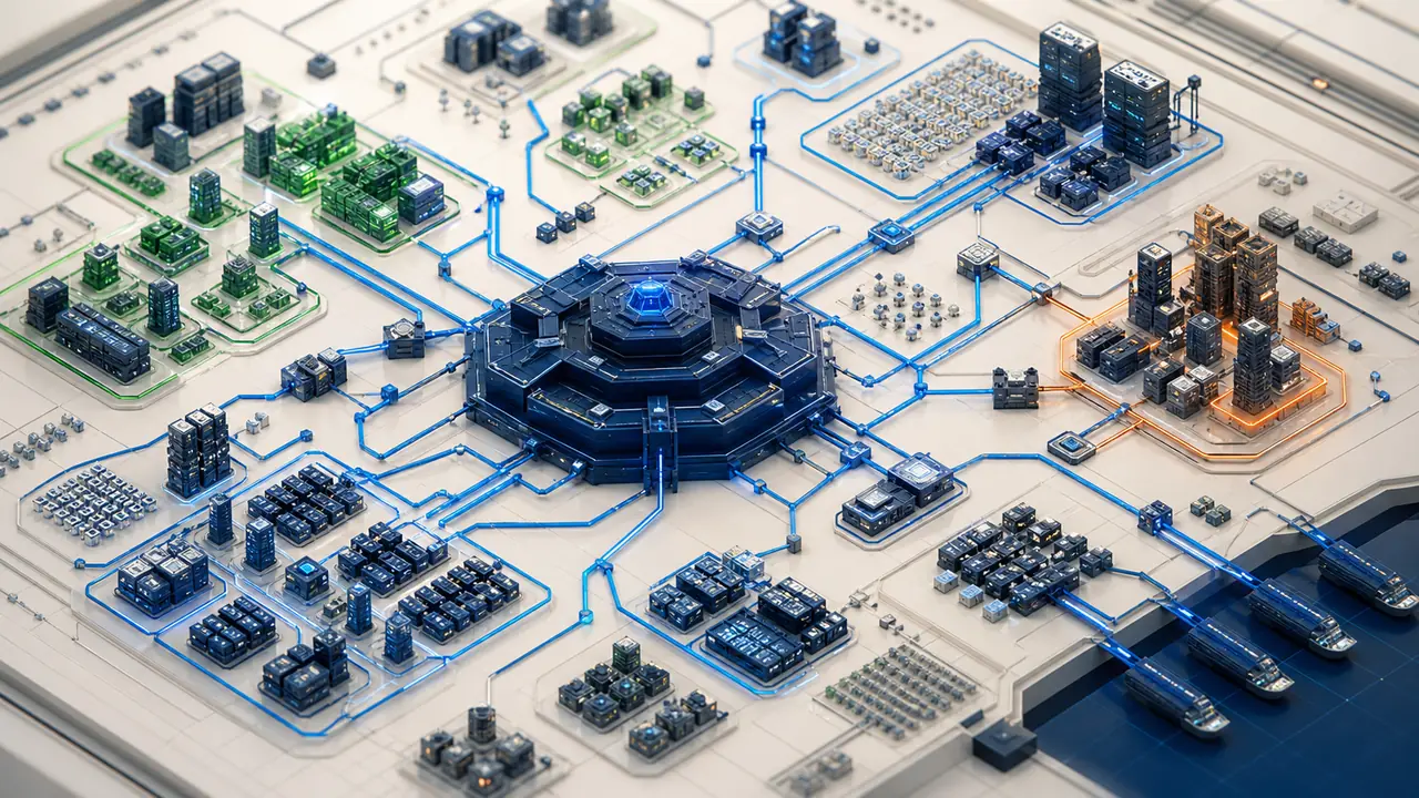 An aerial repository campus with shared packages and application workspaces