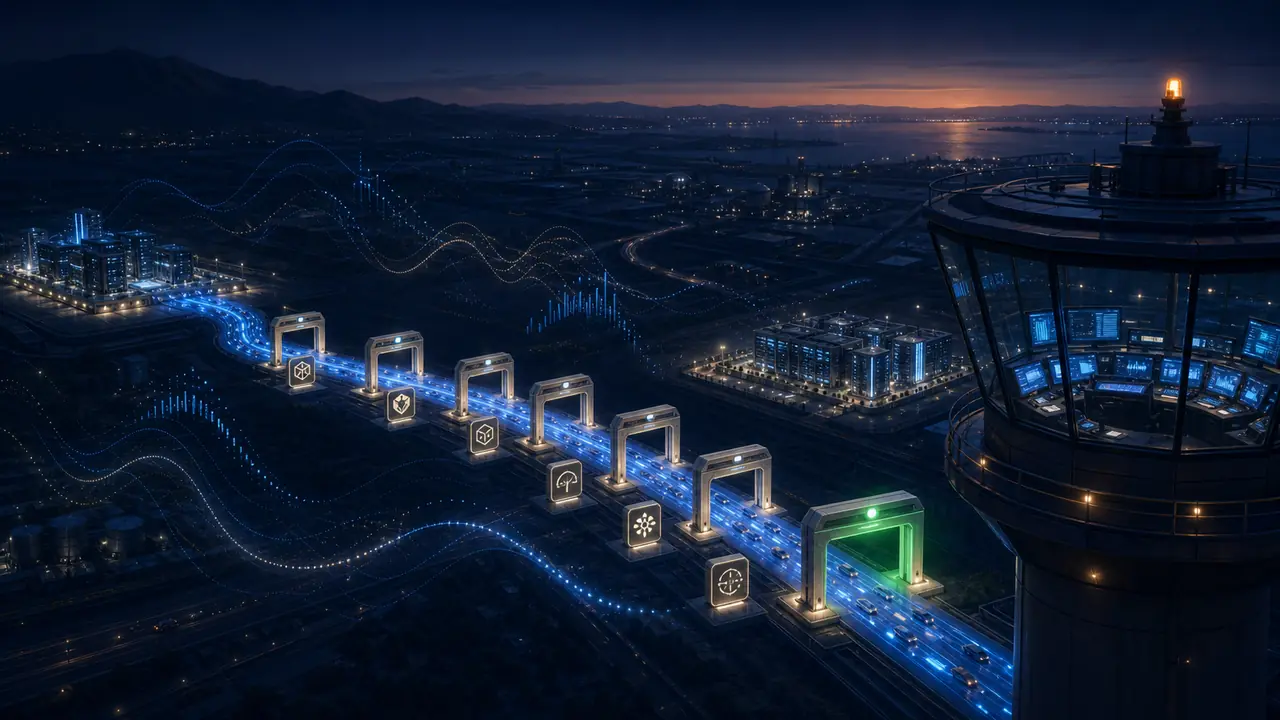 Production traffic passing through verification gates under operational control